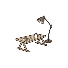 Dynamic Teak Live Edge Coffee Table Slab Resin Filled Cr Vector Illustration