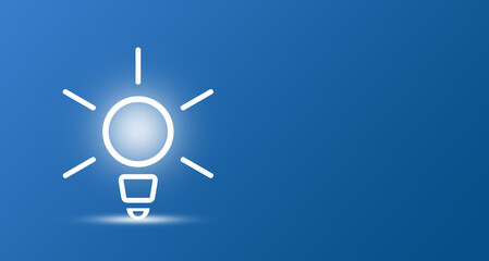 Illustration of a lamp on a virtual screen