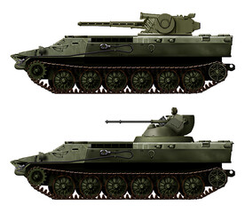 A collection of concepts of heavy infantry fighting vehicles based on the MT-LB (top: MT-LBR7, bottom: MT-LB 6MB). Individual images, in full size, can be found in the portfolio