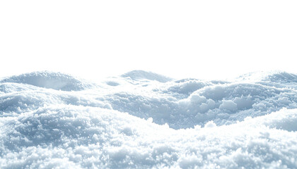 Snow-covered undulating landscape with black background above