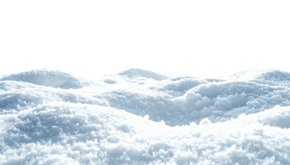 Snow-covered undulating landscape with black background above