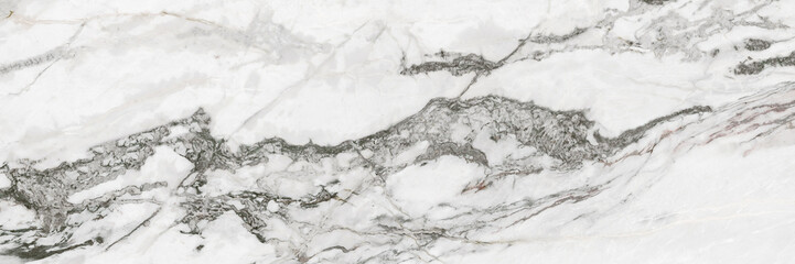 White marble texture. Natural panomarmic background. Ceramic tile surface.