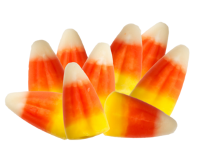 assorted candy corn creating festive halloween and autumn designs, ideal for sweet treats, seasonal promotions, and colorful holiday graphics full of fun