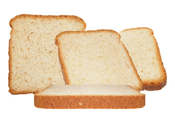stacked slices of whole wheat bread illustrating natural, wholesome eating, perfect for healthy lifestyle promotions and bakery advertisements featuring variety