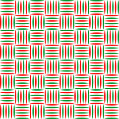 seamless green and red line shape on white background abstract background, for Christmas background ,fabric, cards, posters, covers, banners, or branding. Vector illustration