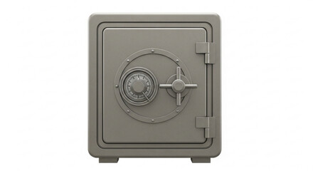 Fototapeta premium Secure metal safe for protecting valuables, money, and important documents in a secure and confidential manner