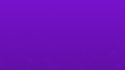 Purple color squares floating upwards simple geometrical minimal background