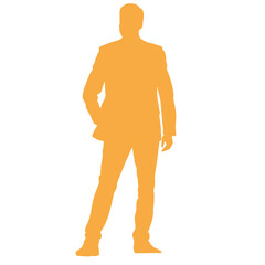 Man in Suit Silhouette