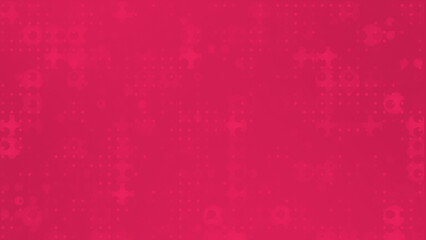 Magenta red color hi-tech futuristic circular particles abstract pattern technology loop able background