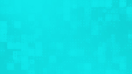 Cyan color hi-tech futuristic square particles abstract pattern technology loop able background