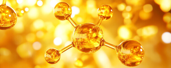 Abstract representation of gold molecules forming into a bar, symbolizing the purity and intrinsic value of gold