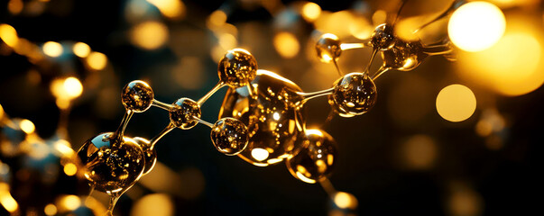 Abstract representation of gold molecules forming into a bar, symbolizing the purity and intrinsic value of gold