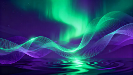 Abstract Aurora Borealis Effect
