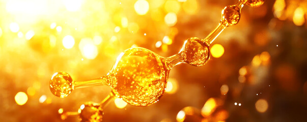 Abstract representation of gold molecules forming into a bar, symbolizing the purity and intrinsic value of gold