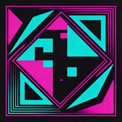 Obraz premium Abstract Polygonal Structure