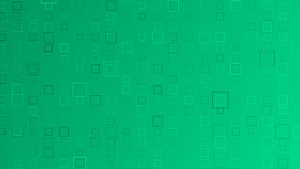 Turquoise color multiple squares shapes geometrical complex and elegant background