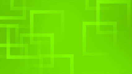 Lime green color multiple square shapes complex design abstract geometrical loop able background