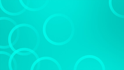 Cyan color multiple circular shapes complex design abstract geometrical loop able background