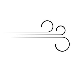 Wind swirl air icon, airflow symbol, breeze motion, weather graphic design airflow, breeze, motion, and dynamic