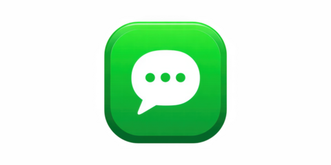 Phone icon, Contact symbol, Speech bubble with phone tube - 3d rendering icon, mail, address, web, contact, electronic mail, phone