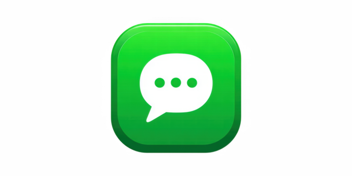 Phone icon, Contact symbol, Speech bubble with phone tube - 3d rendering icon, mail, address, web, contact, electronic mail, phone