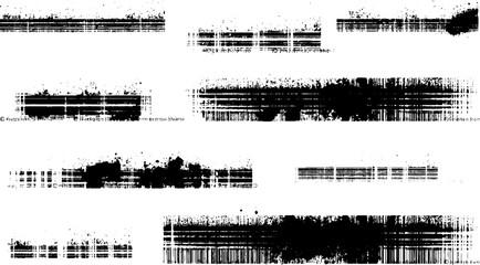 rough lino ink texture collection with relief printed square shapes and grungy letterpress surface effects 