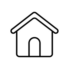 Vector house icon on a white background