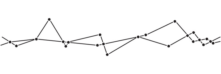 Abstract network connection with linked nodes. Interconnected dots forming a network structure, symbolizing data communication, digital technology, and artificial intelligence.

