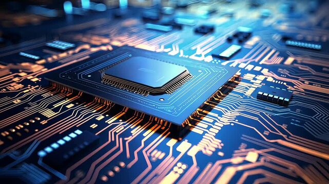 Circuit board technology electronics microchip processor computer hardware engineering motherboard cpu components system digital innovation
