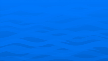 Fototapeta premium Royal blue color abstract design wavy pattern liquid shapes geometrical loop able background