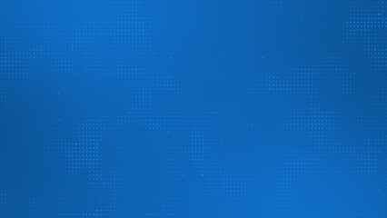 Royal blue color circular dots design simple and elegant half tone pattern loop able background