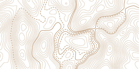  The topo contour or wallpaper. Mountain trail terrain or path. Vector illustration.Modern design with White background with topographic wavy pattern design.