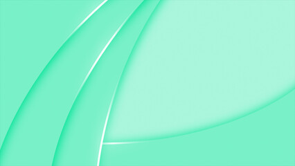 Turquoise color semi circles elegant design with glowing golden stripes abstract luxury loop able background