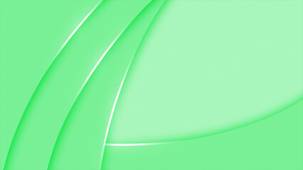 Green color semi circles elegant design with glowing golden stripes abstract luxury loop able background