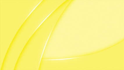 Yellow color semi circles elegant design with glowing golden stripes abstract luxury loop able background