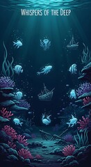 Whispers of the Deep An Underwater Symphony of Marine Life and Sunken Relics