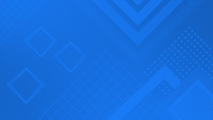 Royal blue color complex and elegant multiple square design loop able geometrical background