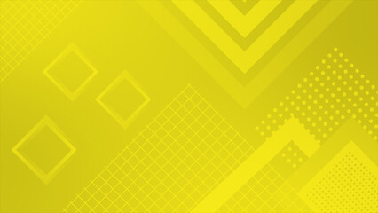 Yellow color complex and elegant multiple square design loop able geometrical background