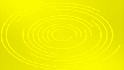 Yellow color rotating circular pattern modern design loop able geometrical background