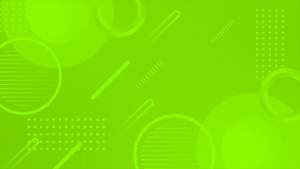 Lime green color complex and elegant multiple circle design loop able geometrical background