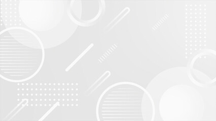 White color complex and elegant multiple circle design loop able geometrical background