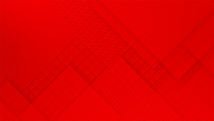 Red color complex and elegant multiple square design loop able geometrical background
