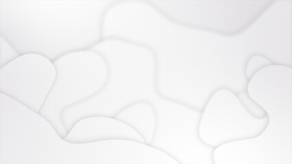 White and Black particles flowing Fluid waves background. Abstract Liquid Pattern loop able background