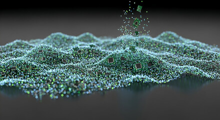 Digital Landscape of Circuit Board Components and Particles