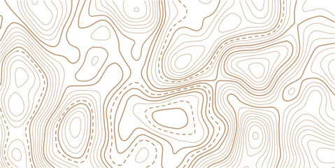 Modern design with White background with topographic wavy pattern design.Topographic gold luxury map background. Geographic abstract pattern. The topo contour or wallpaper.