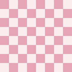 Seamless Pink Checkerboard Pattern for Background and Wrapping Design