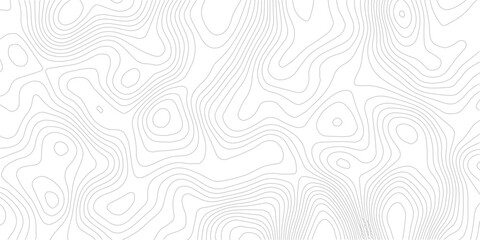 Topographic contour lines background seamless vector pattern for cartography and geography isolated on white