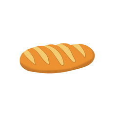 Simple Cartoon Loaf of Bread Icon