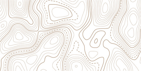 Fototapeta premium .Topographic line contour map background, geographic grid map, stock vector illustration. Geographic mountain relief diagram line wave carve pattern.
