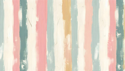 Vertical Striped Background with Pastel Oil Paint Brush Strokes 